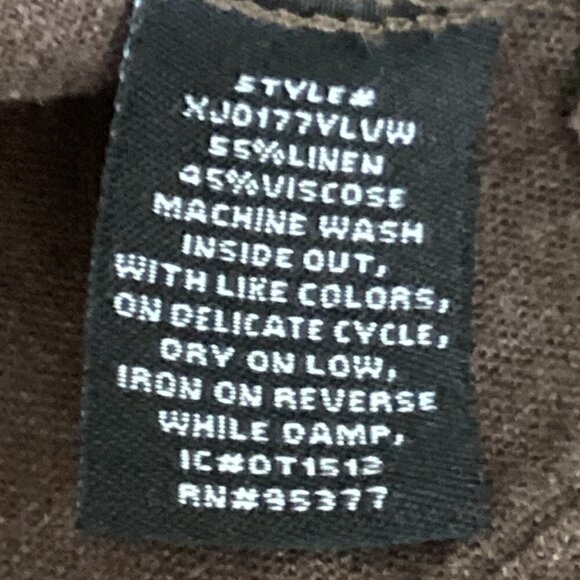 Sanctuary Clothing Dark Olive Green Linen Blend Jacket Sz M 85M - Picture 9 of 9